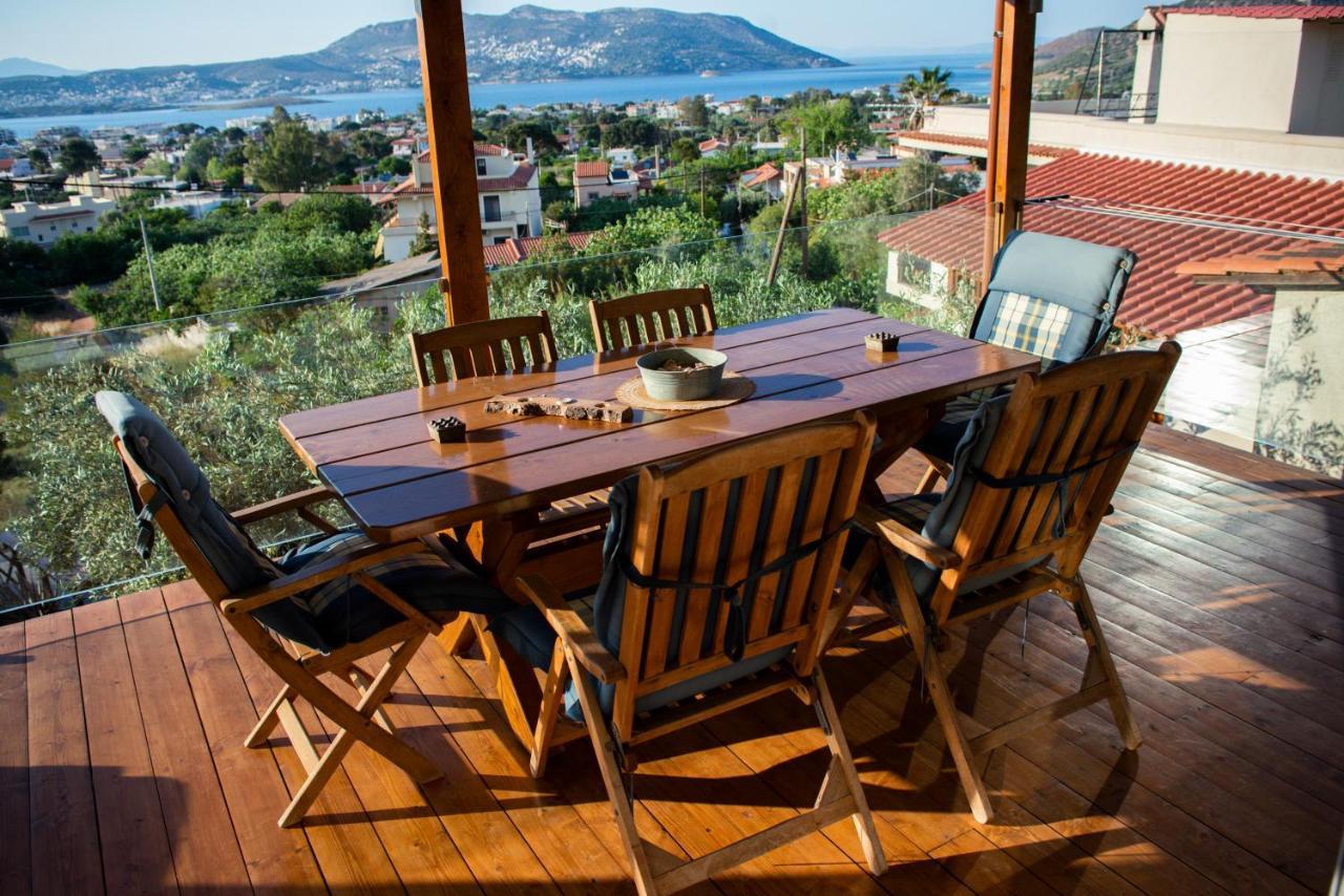 Small House Great View In Porto-Rafti Gulf Porto Rafti Exterior photo